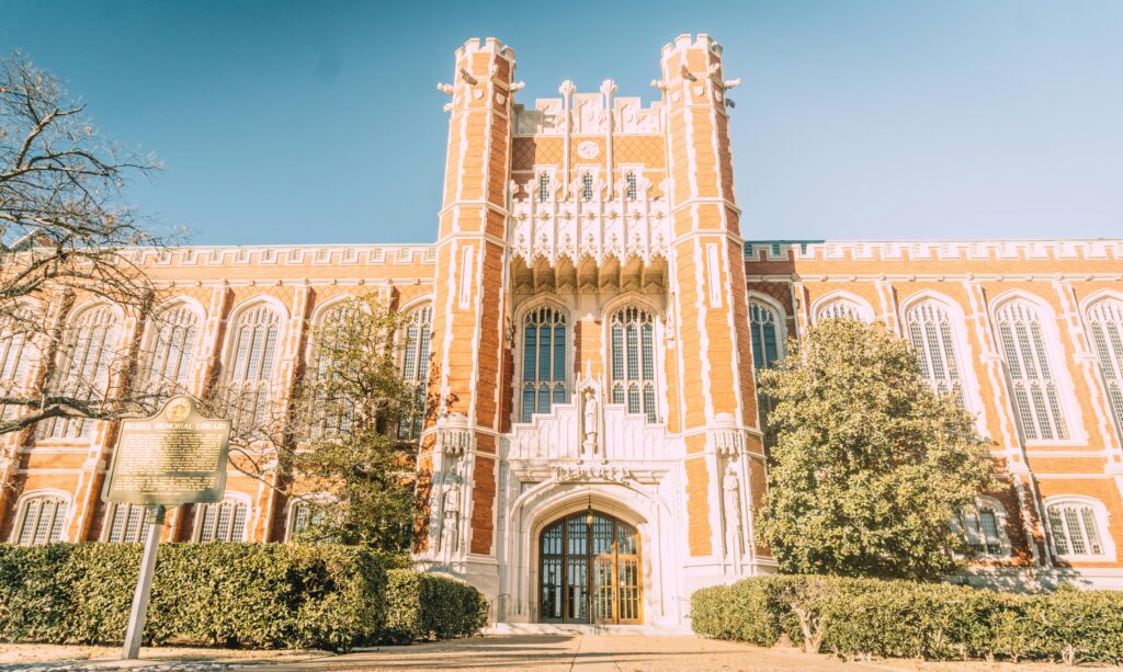 Who Are You Really Talking To? The Power of Understanding Stakeholders Beautiful Neo-Gothic architecture of the University of Oklahoma under a clear sky.
